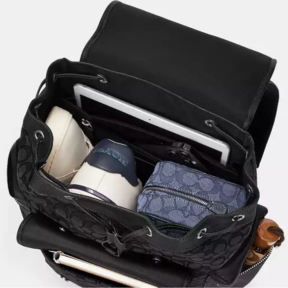 Coach Sprint Backpack In Signature Jacquard - Picture 6 of 10